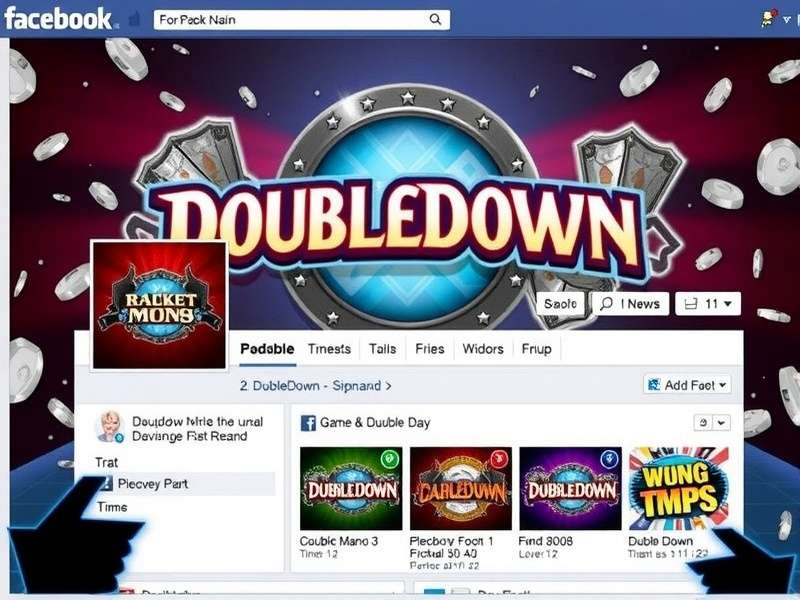 Vibrant DoubleDown Casino Facebook Community Interaction on Mobile and Desktop