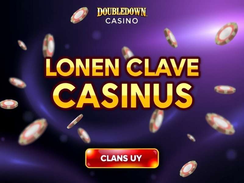 DoubleDown Casino slots interface showing free chips