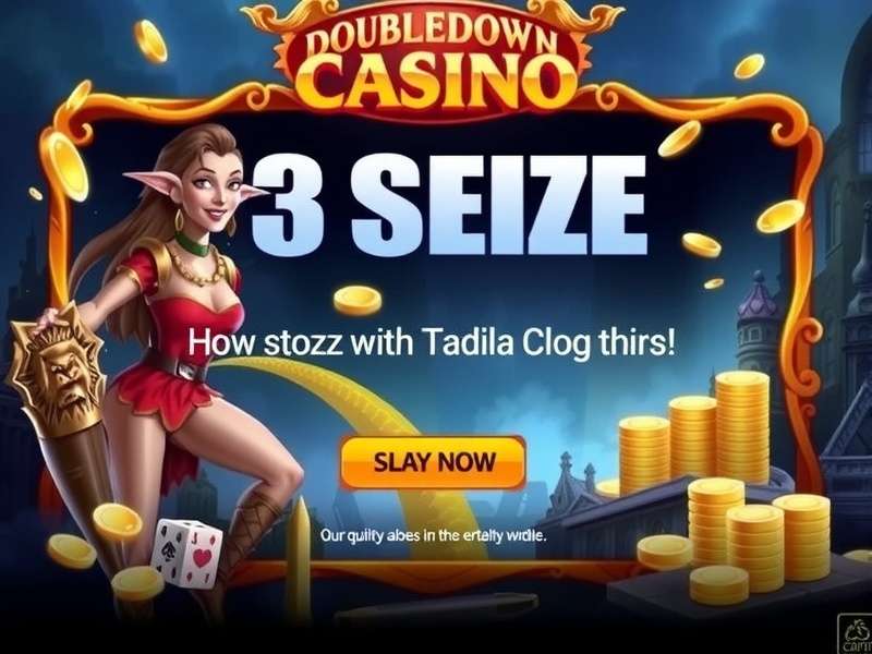 Doubledown Casino Gift Seize interface showing free chips and bonus offers